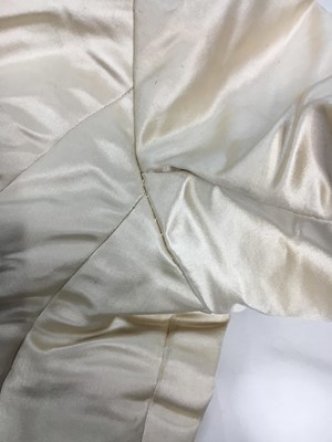 Lot 489 - A Josephine H Egan rose brocade and satin evening gown, American, circa 1885