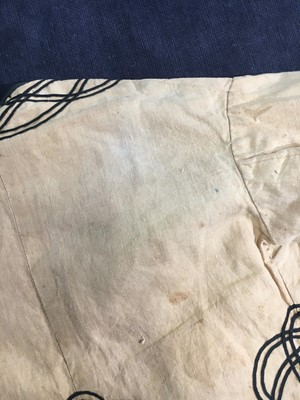 Lot 496 - Two buff nankeen cotton infant dresses, 1860s