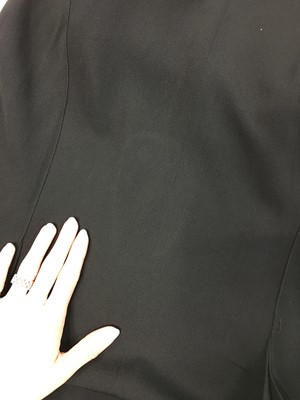 Lot 448 - A Nina Ricci black silk evening dress, late 1930s