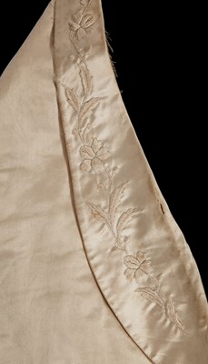 Lot 867 - An ivory satin ribbon probably woven to commemorate the wedding of Queen Victoria in 1840