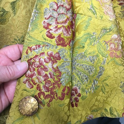 Lot 185 - A Gaston Courtois fancy dress outfit made from 1730s brocaded silk, 1880s-90s