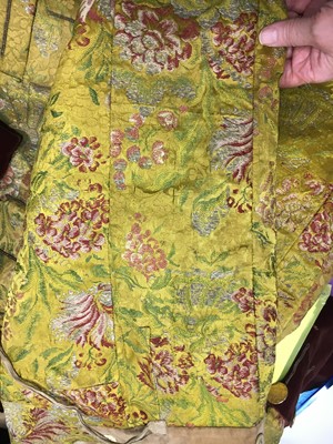 Lot 185 - A Gaston Courtois fancy dress outfit made from 1730s brocaded silk, 1880s-90s