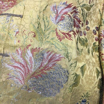 Lot 185 - A Gaston Courtois fancy dress outfit made from 1730s brocaded silk, 1880s-90s