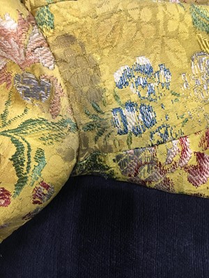 Lot 185 - A Gaston Courtois fancy dress outfit made from 1730s brocaded silk, 1880s-90s