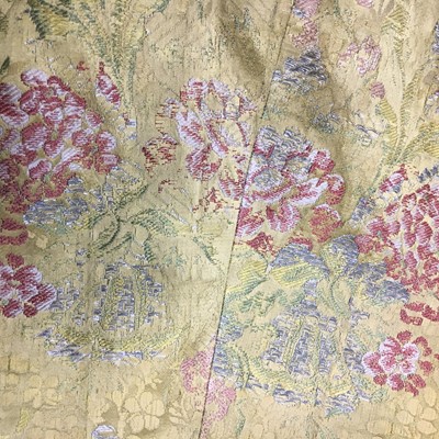 Lot 185 - A Gaston Courtois fancy dress outfit made from 1730s brocaded silk, 1880s-90s