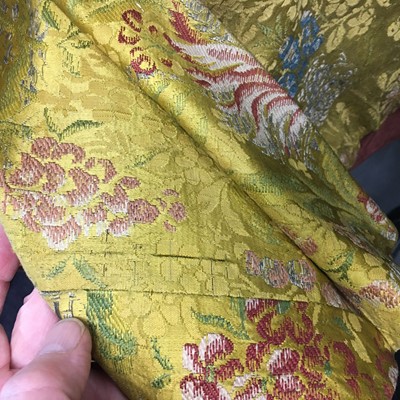 Lot 185 - A Gaston Courtois fancy dress outfit made from 1730s brocaded silk, 1880s-90s