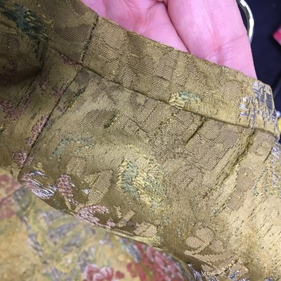 Lot 185 - A Gaston Courtois fancy dress outfit made from 1730s brocaded silk, 1880s-90s