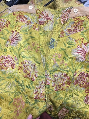Lot 185 - A Gaston Courtois fancy dress outfit made from 1730s brocaded silk, 1880s-90s