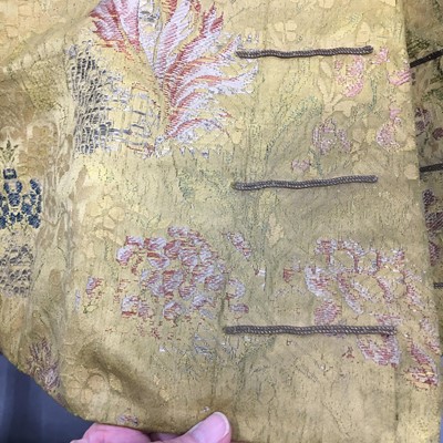 Lot 185 - A Gaston Courtois fancy dress outfit made from 1730s brocaded silk, 1880s-90s