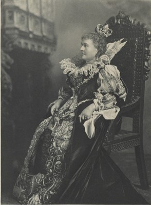 Lot 481 - A Gustave Beer 'Queen Anne of Austria' fancy dress outfit made for Clarisse Bischoffsheim (née Biedermann) for the Devonshire Ball, 1897