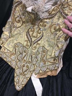 Lot 481 - A Gustave Beer 'Queen Anne of Austria' fancy dress outfit made for Clarisse Bischoffsheim (née Biedermann) for the Devonshire Ball, 1897