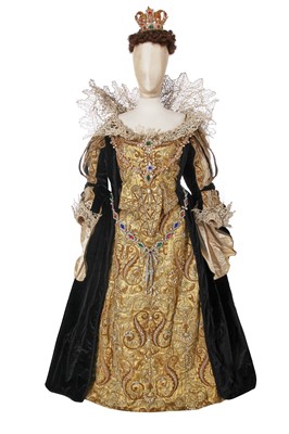 Lot 481 - A Gustave Beer 'Queen Anne of Austria' fancy dress outfit made for Clarisse Bischoffsheim (née Biedermann) for the Devonshire Ball, 1897
