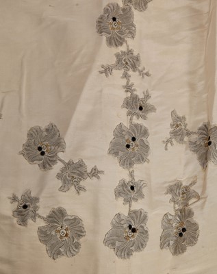 Lot 822 - A group of incomplete dresses and fabrics by Worth, Maison Rouff, Gustave Beer and others mainly 1880s-90s