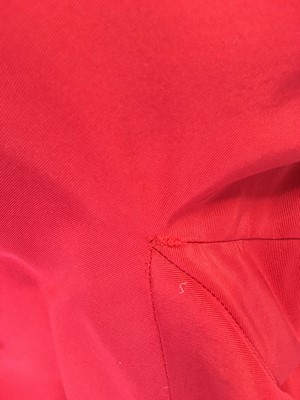 Lot 431 - A Christian Dior New York red faille dress, mid-1950s