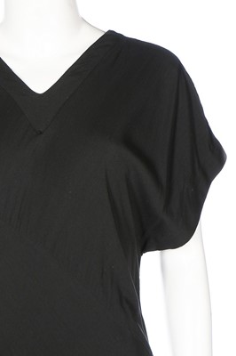Lot 109 - A John Galliano bias-cut black viscose dress,...