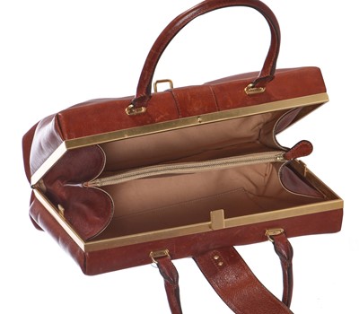 Lot 243 - An Alexander McQueen brown leather handbag, 2010s