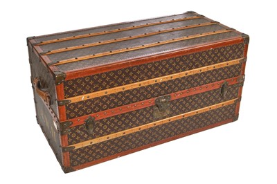 Lot 53 - A Louis Vuitton monogrammed canvas wardrobe trunk, early 20th century