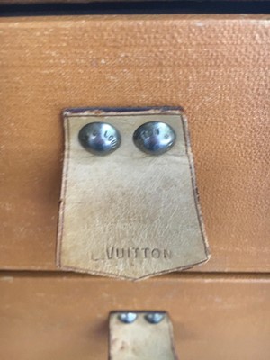 Lot 53 - A Louis Vuitton monogrammed canvas wardrobe trunk, early 20th century