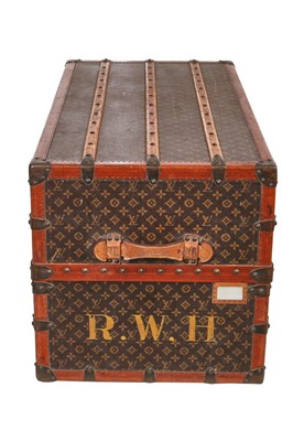 Lot 53 - A Louis Vuitton monogrammed canvas wardrobe trunk, early 20th century