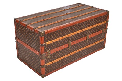 Lot 53 - A Louis Vuitton monogrammed canvas wardrobe trunk, early 20th century