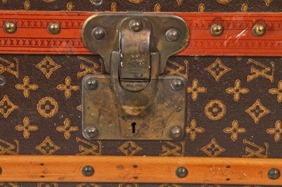 Lot 53 - A Louis Vuitton monogrammed canvas wardrobe trunk, early 20th century
