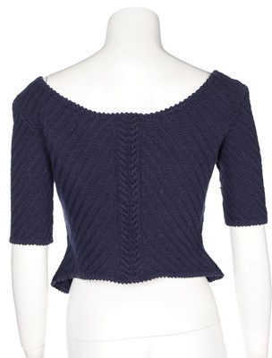 Lot 111 - A John Galliano bias-knit cotton top,...