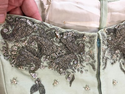 Lot 402 - A Christian Dior London embellished evening dress, early 1960s