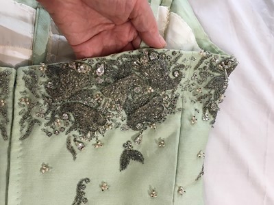 Lot 402 - A Christian Dior London embellished evening dress, early 1960s
