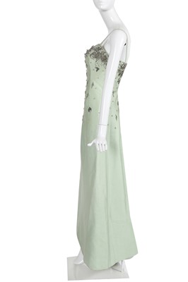 Lot 402 - A Christian Dior London embellished evening dress, early 1960s