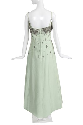 Lot 402 - A Christian Dior London embellished evening dress, early 1960s