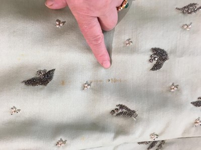Lot 402 - A Christian Dior London embellished evening dress, early 1960s