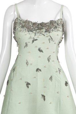 Lot 402 - A Christian Dior London embellished evening dress, early 1960s