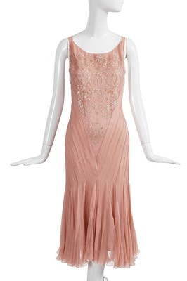 Lot 366 - A Christian Dior by John Galliano pink lace dress, commercial collection 2002