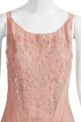 Lot 366 - A Christian Dior by John Galliano pink lace dress, commercial collection 2002