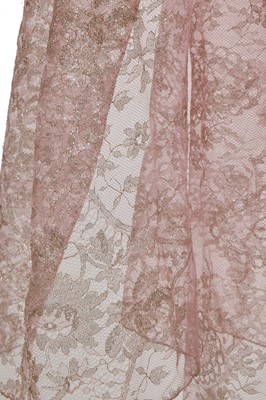 Lot 366 - A Christian Dior by John Galliano pink lace dress, commercial collection 2002