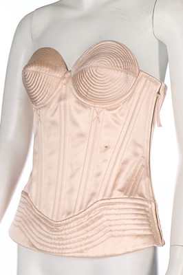 Lot 171 - A Jean Paul Gaultier pale pink satin corset...