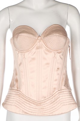 Lot 171 - A Jean Paul Gaultier pale pink satin corset...