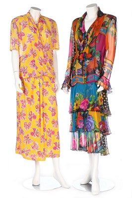 Lot 217 - A group of printed summer dresses and...