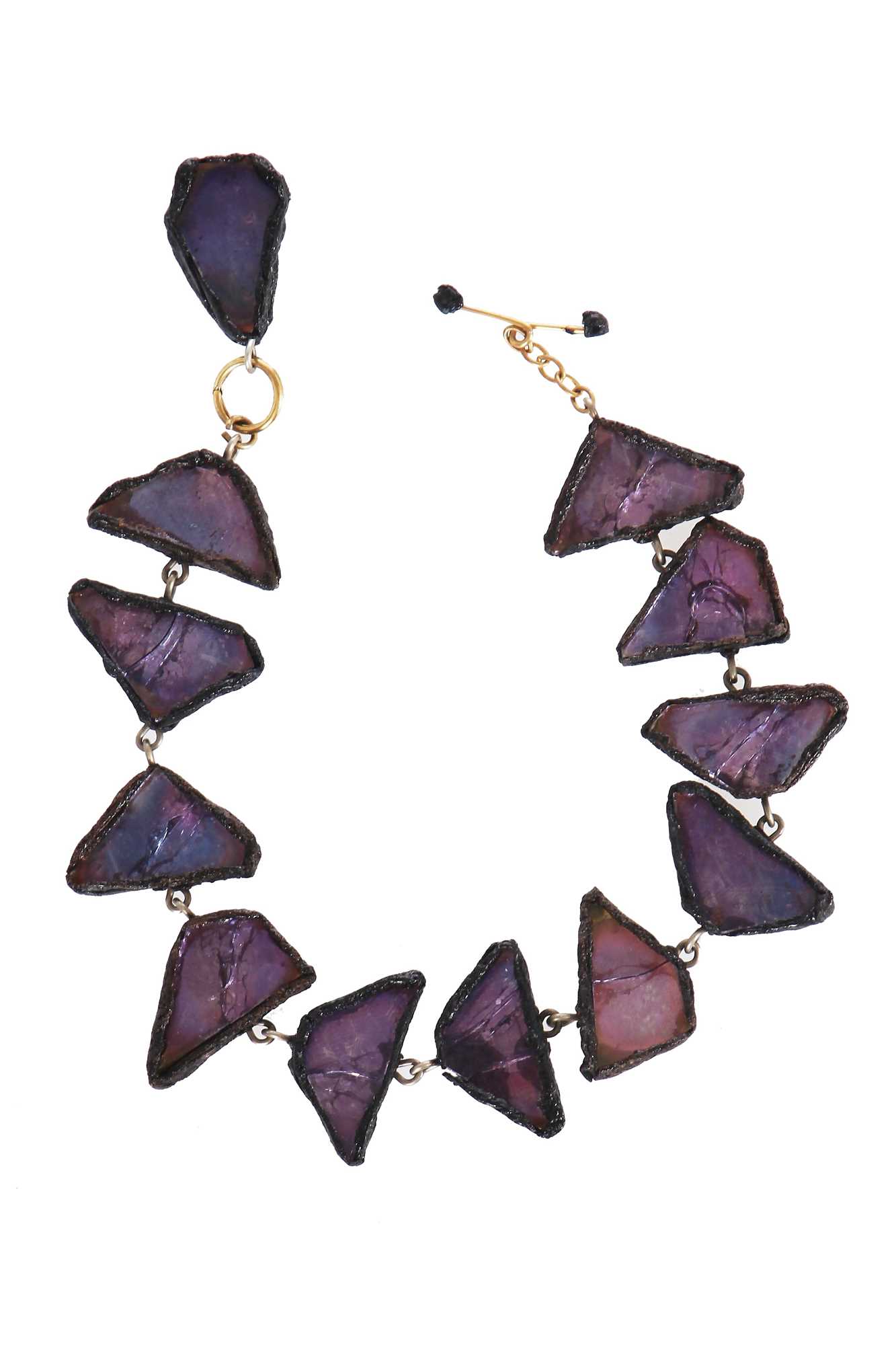 Lot 57 - A Line Vautrin glass and talosel bracelet, circa 1960