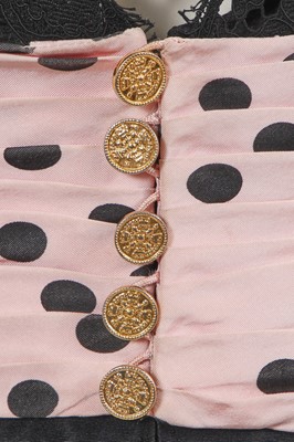 Lot 237 - A Chanel by Karl Lagerfeld black faille and lace cocktail dress, Spring-Summer 1988