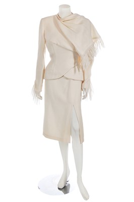 Lot 541 - A Thierry Mugler white mohair suit, 1990s