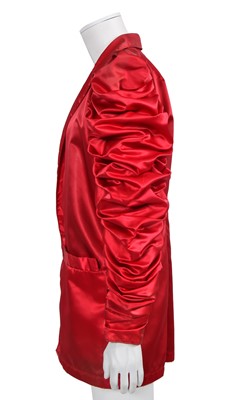Lot 151 - A Kahniverous men's red acetate jacket, early 1980s