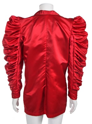 Lot 151 - A Kahniverous men's red acetate jacket, early 1980s