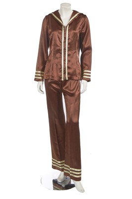 Lot 680 - A Mr Freedom brown satin sailor suit, 1971