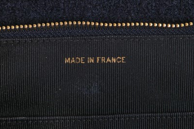 Lot 31 - A Chanel by Karl Lagerfeld quilted black bouclé bag, Autumn-Winter 1995-96