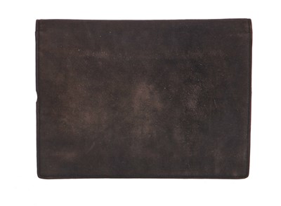 Lot 41 - A Cartier brown suede bag, 1930s