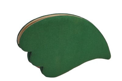 Lot 393 - A Pierre Cardin green satin bag, 1960s