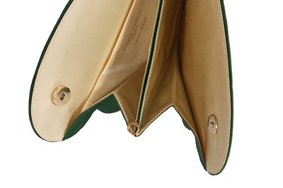 Lot 393 - A Pierre Cardin green satin bag, 1960s
