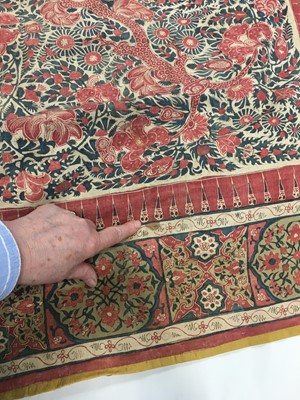 Lot 541 - A fine Palampore coverlet, Indian for the European market, probably first half of 18th century