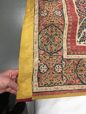Lot 541 - A fine Palampore coverlet, Indian for the European market, probably first half of 18th century